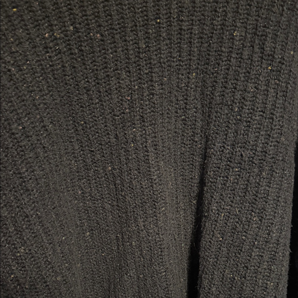 Old Navy Blue Speckled Drop Sleeve Crew Neck Sweater - Picture 6 of 7